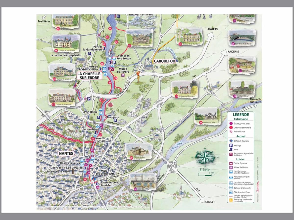 Logement Climatise Erdre Riviere La Chapelle-Sur-Erdre Eksteriør billede